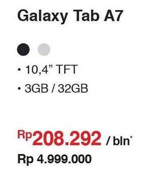 Promo Harga SAMSUNG Galaxy Tab A7  - Erafone