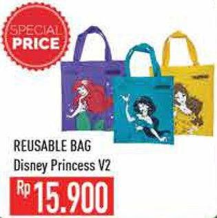 Promo Harga Reusable Bag Disney Princess V2  - Hypermart