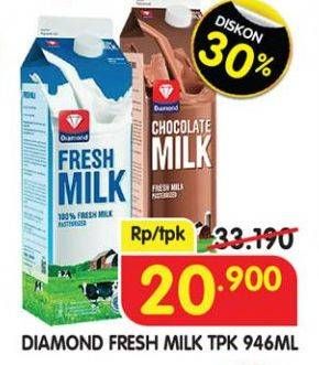 Promo Harga Diamond Fresh Milk 946 ml - Superindo