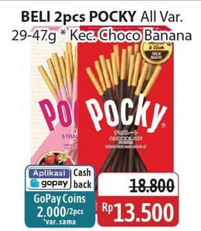 Promo Harga Glico Pocky Stick Kecuali Choco Banana 42 gr - Alfamidi