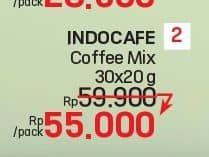 Promo Harga Indocafe Coffeemix per 30 sachet 20 gr - LotteMart