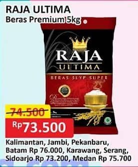 Promo Harga Raja Ultima Beras Slyp Super 5000 gr - Alfamart