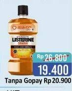 Promo Harga LISTERINE Mouthwash Antiseptic Siwak, Green Tea 250 ml - Alfamart