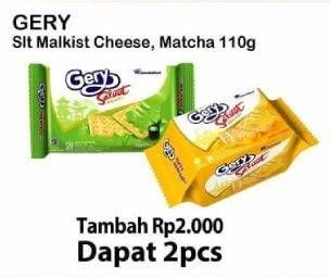 Promo Harga GERY Malkist Sweet Cheese, Matcha per 2 pcs 110 gr - Alfamart