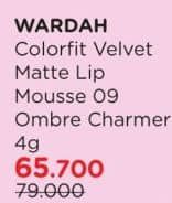 Promo Harga Wardah Colorfit Velvet Matte Lip Mousse 09 4 gr - Watsons