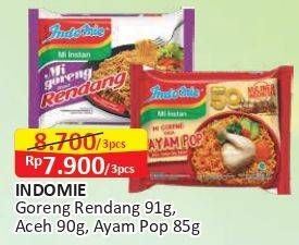 Promo Harga INDOMIE Mi Goreng Rendang, Aceh, Ayam Pop 85 gr - Alfamart