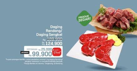 Promo Harga Daging Rendang/Daging Sengkel  - LotteMart