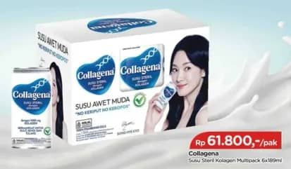 Promo Harga Collagena Susu Steril Kolagen 189 ml - TIP TOP