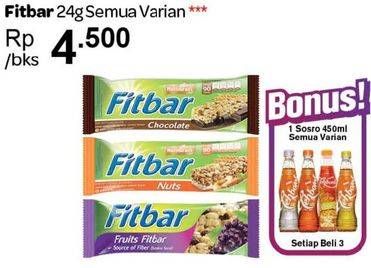 Promo Harga FITBAR Makanan Ringan Sehat All Variants 24 gr - Carrefour