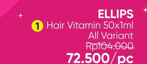 Promo Harga Ellips Hair Vitamin All Variants 50 pcs - Guardian