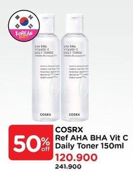 Promo Harga COSRX AHA BHA Vitamin C Daily Toner 150 ml - Watsons