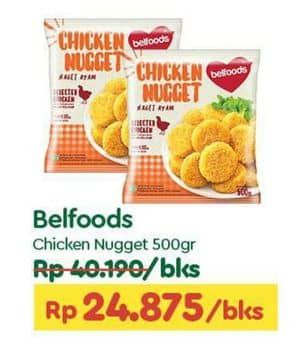 Promo Harga Belfoods Nugget Chicken Nugget 500 gr - TIP TOP