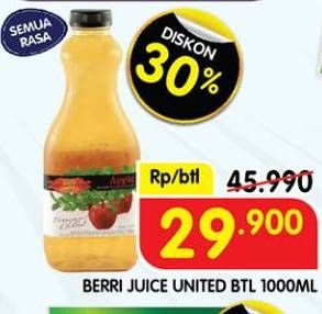 Promo Harga Berri Juice All Variants 1000 ml - Superindo