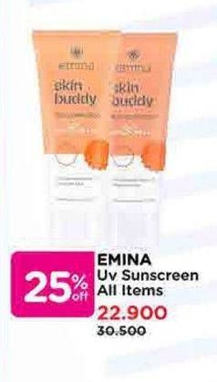 Promo Harga Emina Skin Buddy Sun Protection SPF 30 PA+++ All Variants 60 ml - Watsons