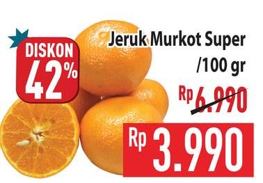 Promo Harga Jeruk Murcot Super per 100 gr - Hypermart