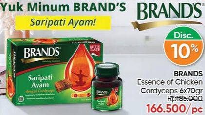 Promo Harga BRANDS Saripati Ayam Cordyceps 6 pcs - Guardian