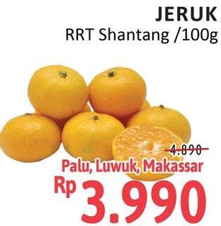 Promo Harga Jeruk Shantang RRT per 100 gr - Alfamidi