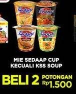 Promo Harga SEDAAP Mie Cup per 2 pcs - Indomaret