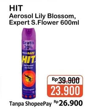 Promo Harga HIT Aerosol Lily Blossom/ Expert Sweet Flower 600 mL  - Alfamart