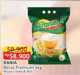 Promo Harga Rania Beras Premium 5 kg - Alfamart