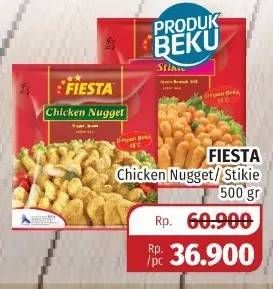 Promo Harga FIESTA Naget Chicken Nugget, Stikie 500 gr - Lotte Grosir