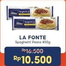 Promo Harga LA FONTE Spaghetti 11 450 gr - Indomaret