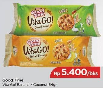 Promo Harga GOOD TIME Vita Go! Coconut, Banana 64 gr - TIP TOP