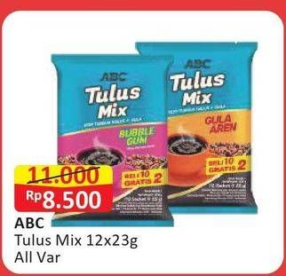 Promo Harga ABC Tulus Mix All Variants per 12 pcs 23 gr - Alfamart