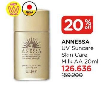 Promo Harga ANESSA UV Suncare Skin Care Milk AA  20 ml - Watsons