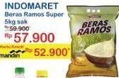 Promo Harga Indomaret Beras Ramos Super 5000 gr - Indomaret