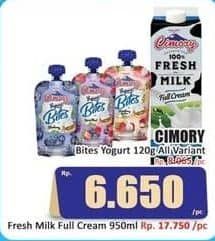 Promo Harga Cimory Yoghurt Squeeze Bites All Variants 120 gr - Hari Hari