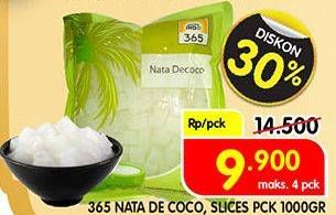 Promo Harga 365 Nata De Coco Slices 1000 gr - Superindo