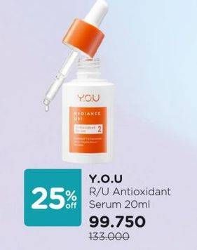 Promo Harga YOU The Radiance UP! Antioxidant Serum 20 ml - Watsons
