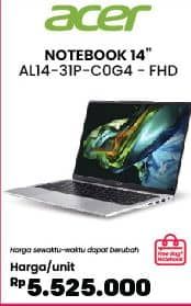 Promo Harga Acer AL14-31P-COG4-FHD | Notebook 14 Inci  - COURTS