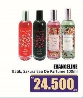 Promo Harga EVANGELINE Eau De Parfume Aura Batik, Sakura 100 ml - Hari Hari