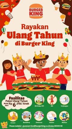 Promo Harga Rayakan Ulang Tahun  - Burger King