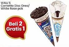 Promo Harga Walls Cornetto Oreo Cookies, Rose Strawberry Cheesecake 110 ml - Indomaret