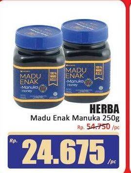 Promo Harga Herba Madu Enak Manuka Honey 250 gr - Hari Hari
