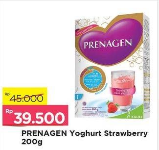 Promo Harga PRENAGEN Yoghurt Strawberry 200 gr - Alfamart