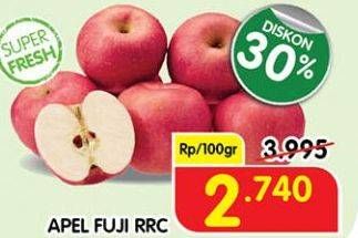 Promo Harga Apel Fuji RRC per 100 gr - Superindo