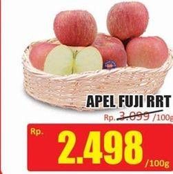 Promo Harga Apel Fuji RRT per 100 gr - Hari Hari