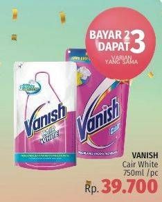 Promo Harga VANISH Penghilang Noda Cair White 750 ml - LotteMart