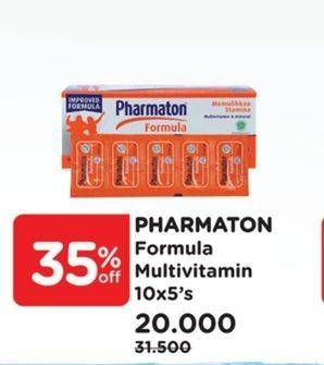 Promo Harga PHARMATON FORMULA Multivitamin Tablet 10 pcs - Watsons