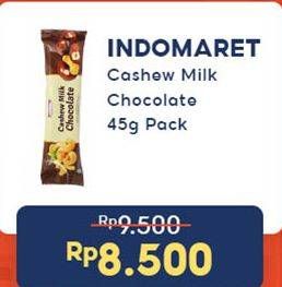 Promo Harga Indomaret Cashew Milk Chocolate 45 gr - Indomaret