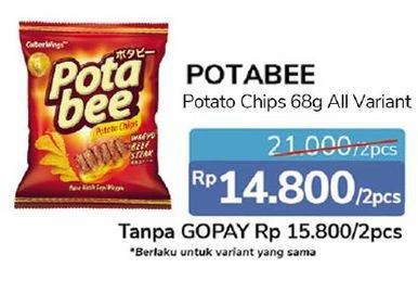 Promo Harga POTABEE Snack Potato Chips All Variants per 2 pouch 68 gr - Alfamidi