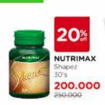 Promo Harga NUTRIMAX Vitamin Shapez 30 pcs - Watsons