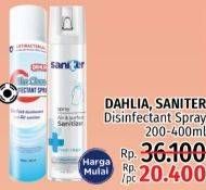 Promo Harga SANITER/DAHLIA Blue Clean Disinfectant Spray   - LotteMart