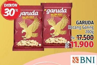 Promo Harga GARUDA Kacang Kulit Garing 200 gr - LotteMart