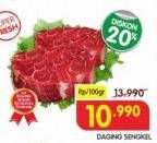 Promo Harga Daging Sengkel (Shankle) per 100 gr - Superindo