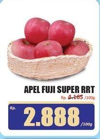 Promo Harga Apel Fuji Super RRT per 100 gr - Hari Hari